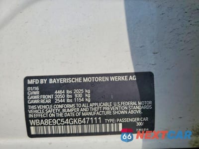 Zdjęcie 12 z 12 samochodu: 2016 BMW 328 I SULEV VIN:WBA8E9C54GK647111 - miniatura