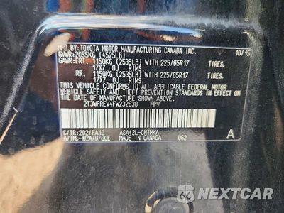 Zdjęcie 13 z 13 samochodu: 2015 TOYOTA RAV4 XLE VIN:2T3WFREV4FW232638 - miniatura