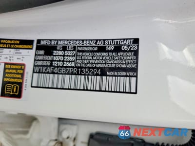 Zdjęcie 12 z 12 samochodu: 2023 MERCEDES-BENZ C 300 VIN:W1KAF4GB7PR135294 - miniatura