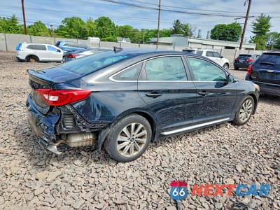 Trzecie zdjęcie samochodu z tyłu: 2017 HYUNDAI SONATA SPORT VIN:5NPE34AF8HH553579 - miniatura