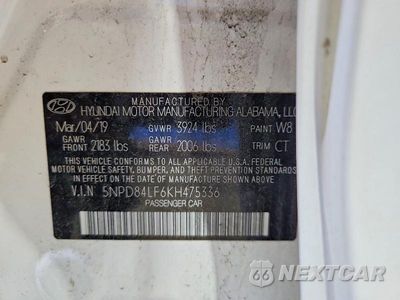 Zdjęcie 12 z 12 samochodu: 2019 HYUNDAI ELANTRA VALUE EDITION VIN:5NPD84LF6KH475336 - miniatura