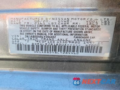Zdjęcie 13 z 13 samochodu: 2020 NISSAN SENTRA SR VIN:3N1AB8DV8LY284462 - miniatura