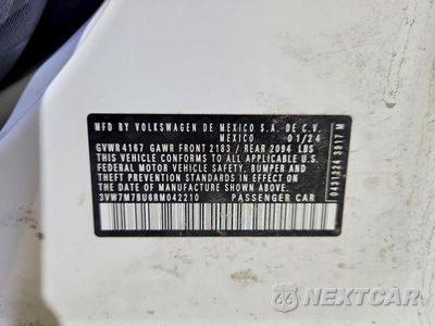 Zdjęcie 12 z 12 samochodu: 2024 VOLKSWAGEN JETTA SE VIN:3VW7M7BU6RM042210 - miniatura