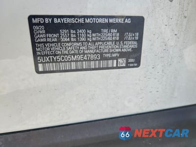 Zdjęcie 13 z 13 samochodu: 2021 BMW X3 XDRIVE30I VIN:5UXTY5C05M9E47893 - miniatura