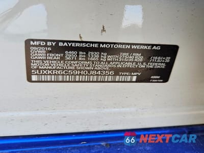 Zdjęcie 13 z 13 samochodu: 2017 BMW X5 XDRIVE50I VIN:5UXKR6C59H0J84356 - miniatura