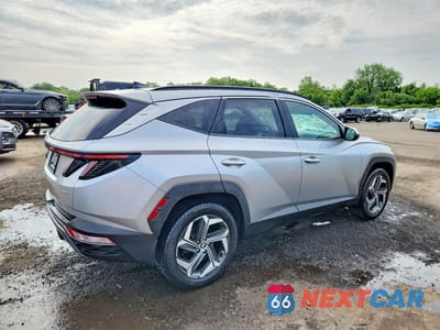Trzecie zdjęcie samochodu z tyłu: 2022 HYUNDAI TUCSON SEL VIN:5NMJFCAE5NH060071 - miniatura
