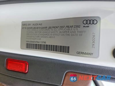 Zdjęcie 13 z 13 samochodu: 2019 AUDI A4 PREMIUM VIN:WAUGMAF47KA113795 - miniatura