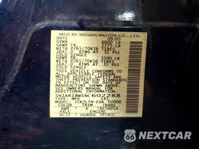 Zdjęcie 14 z 14 samochodu: 2006 NISSAN PATHFINDER S VIN:5N1AR18W56C602288 - miniatura
