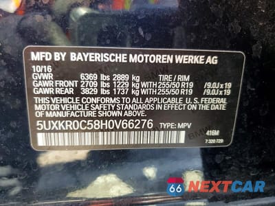 Zdjęcie 13 z 13 samochodu: 2017 BMW X5 XDRIVE35I VIN:5UXKR0C58H0V66276 - miniatura