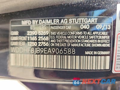 Zdjęcie 12 z 12 samochodu: 2014 MERCEDES-BENZ E 350 4MATIC VIN:WDDHF8JB9EA906588 - miniatura