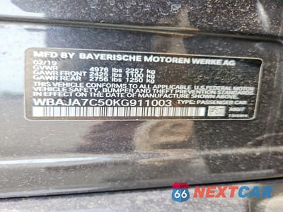 Zdjęcie 13 z 13 samochodu: 2019 BMW 530 XI VIN:WBAJA7C50KG911003 - miniatura