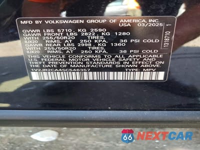 Zdjęcie 13 z 13 samochodu: 2025 VOLKSWAGEN ATLAS SE VIN:1V2JR2CA4SC546357 - miniatura
