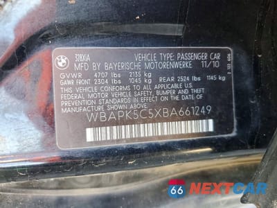 Zdjęcie 12 z 12 samochodu: 2011 BMW 328 XI SULEV VIN:WBAPK5C5XBA661249 - miniatura