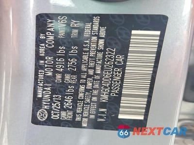 Zdjęcie 12 z 12 samochodu: 2014 HYUNDAI GENESIS VIN:KMHGC4DD6EU262322 - miniatura