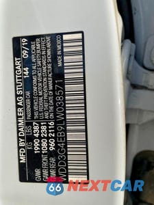 Zdjęcie 10 z 14 samochodu: 2020 MERCEDES-BENZ A 220 VIN:WDD3G4EB9LW038571 - miniatura