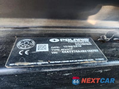Zdjęcie 10 z 10 samochodu: 2011 POLARIS RANGER UTILITY VEHICLE VIN:4XATY76A4B2180757 - miniatura