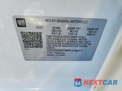 Zdjęcie 13 z 13 samochodu: 2023 CHEVROLET MALIBU RS VIN:1G1ZG5ST9PF175077 - miniatura