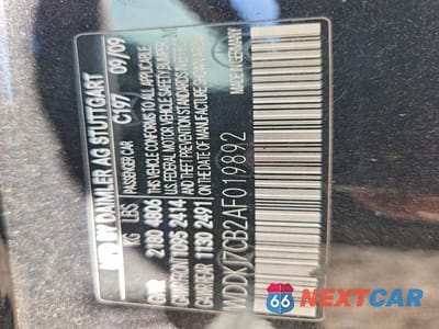 Zdjęcie 14 z 14 samochodu: 2010 MERCEDES-BENZ E 550 VIN:WDDKJ7CB2AF019892 - miniatura