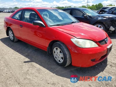 Czwarte zdjęcie samochodu z boku: 2004 HONDA CIVIC DX VP VIN:1HGEM221X4L001903 - miniatura