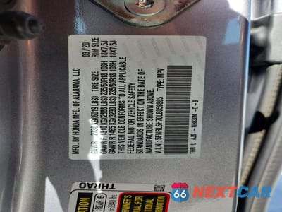 Zdjęcie 13 z 13 samochodu: 2020 HONDA ODYSSEY EXL VIN:5FNRL6H70LB059865 - miniatura