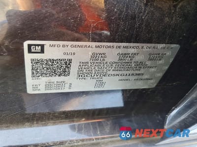 Zdjęcie 12 z 12 samochodu: 2019 CHEVROLET SILVERADO K1500 LT VIN:3GCUYDED5KG115365 - miniatura