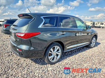 Trzecie zdjęcie samochodu z tyłu: 2013 INFINITI JX35 BASE VIN:5N1AL0MM7DC300322 - miniatura