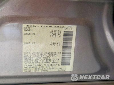 Zdjęcie 12 z 12 samochodu: 2015 NISSAN ALTIMA VIN:1N4AL3AP8FN910876 - miniatura
