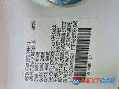 Zdjęcie 12 z 12 samochodu: 2024 ACURA INTEGRA A-SPEC TECH VIN:19UDE4H61RA009222 - miniatura