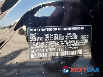 Zdjęcie 13 z 13 samochodu: 2024 BMW X4 XDRIVE30I VIN:5UX33DT07R9U91293 - miniatura