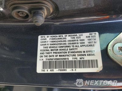 Zdjęcie 12 z 12 samochodu: 2019 HONDA CR-V EX VIN:7FARW1H56KE026915 - miniatura