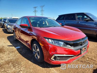 Czwarte zdjęcie samochodu z boku: 2019 HONDA CIVIC LX VIN:2HGFC2F65KH562355 - miniatura
