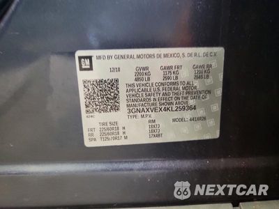 Zdjęcie 13 z 13 samochodu: 2019 CHEVROLET EQUINOX LT VIN:3GNAXVEX4KL259364 - miniatura