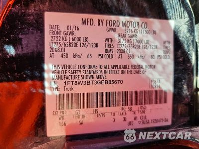 Zdjęcie 14 z 14 samochodu: 2016 FORD F350 SUPER DUTY VIN:1FT8W3BT3GEB85670 - miniatura