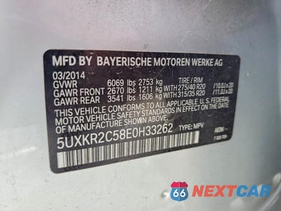 Zdjęcie 13 z 13 samochodu: 2014 BMW X5 SDRIVE35I VIN:5UXKR2C58E0H33262 - miniatura