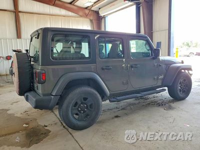 Trzecie zdjęcie samochodu z tyłu: 2018 JEEP WRANGLER UNLIMITED SPORT VIN:1C4HJXDN5JW332514 - miniatura