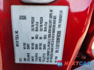Zdjęcie 12 z 12 samochodu: 2021 TESLA MODEL 3 VIN:5YJ3E1EBXMF902886 - miniatura