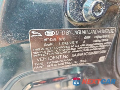 Zdjęcie 13 z 13 samochodu: 2019 JAGUAR XJ R - SPORT VIN:SAJWA1C78K8W19456 - miniatura