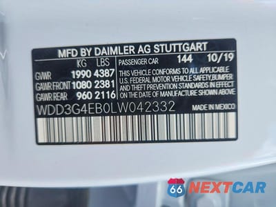 Zdjęcie 12 z 12 samochodu: 2020 MERCEDES-BENZ A 220 VIN:WDD3G4EB0LW042332 - miniatura