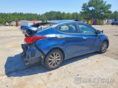 Trzecie zdjęcie samochodu z tyłu: 2014 HYUNDAI ELANTRA SE VIN:KMHDH4AE8EU048739 - miniatura