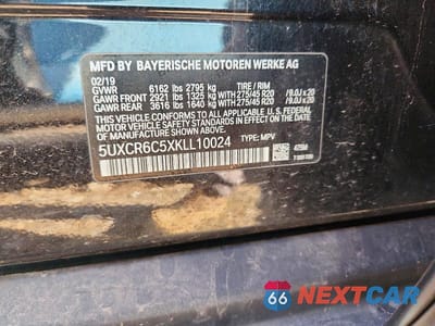 Zdjęcie 12 z 12 samochodu: 2019 BMW X5 XDRIVE40I VIN:5UXCR6C5XKLL10024 - miniatura