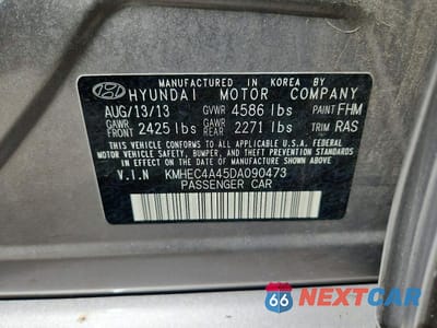 Zdjęcie 13 z 13 samochodu: 2013 HYUNDAI SONATA HYBRID VIN:KMHEC4A45DA090473 - miniatura