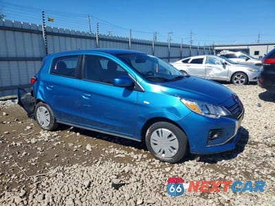 Czwarte zdjęcie samochodu z boku: 2024 MITSUBISHI MIRAGE ES VIN:ML32AUHJ6RH024640 - miniatura
