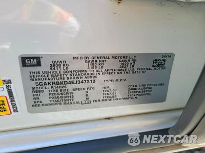 Zdjęcie 13 z 13 samochodu: 2014 BUICK ENCLAVE VIN:5GAKRBKD4EJ347313 - miniatura