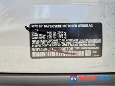 Zdjęcie 12 z 12 samochodu: 2023 BMW I4 EDRIVE 35 VIN:WBY43AW05PFP98796 - miniatura