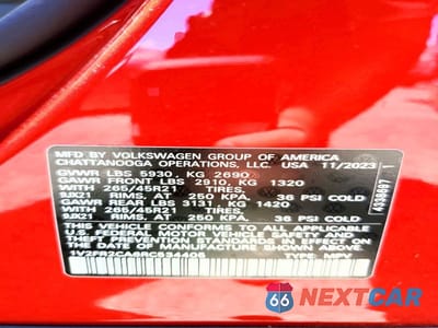 Zdjęcie 14 z 14 samochodu: 2024 VOLKSWAGEN ATLAS SEL PREMIUM R-LINE VIN:1V2FR2CA6RC534405 - miniatura