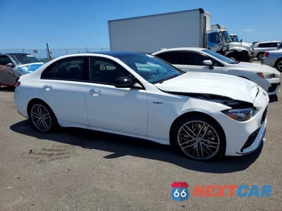 Czwarte zdjęcie samochodu z boku: 2023 MERCEDES-BENZ C 43 AMG VIN:W1KAF8HB7PR129209 - miniatura