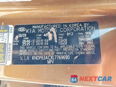 Zdjęcie 13 z 13 samochodu: 2020 KIA SPORTAGE S VIN:KNDP63ACXL7769690 - miniatura