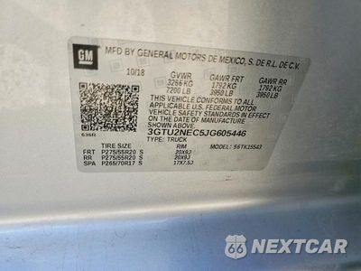 Zdjęcie 12 z 12 samochodu: 2018 GMC SIERRA K1500 SLT VIN:3GTU2NEC5JG605446 - miniatura