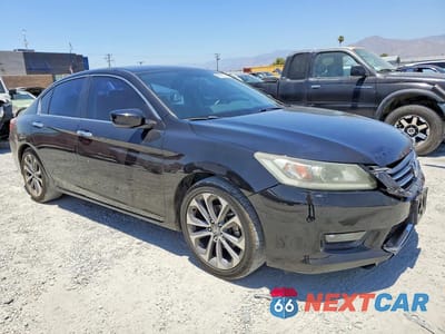 Czwarte zdjęcie samochodu z boku: 2014 HONDA ACCORD SPORT VIN:1HGCR2E5XEA261447 - miniatura