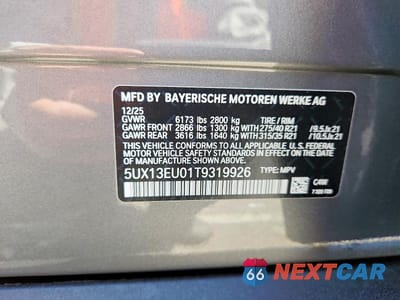 Zdjęcie 13 z 13 samochodu: 2026 BMW X5 SDRIVE 40I VIN:5UX13EU01T9319926 - miniatura
